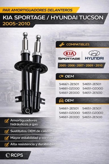 AMORTIGUADORES DELANTEROS PARA KIA SPORTAGE 2005-2010 - 4