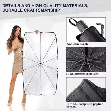 PARABRISAS AUTO SOMBRILLA QUITASOL PARASOL CUBRE - 3