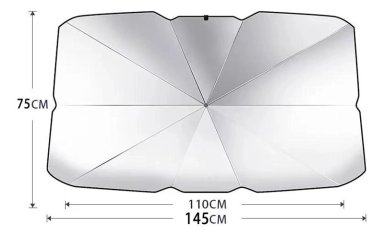 PARABRISAS AUTO SOMBRILLA QUITASOL PARASOL CUBRE - 5