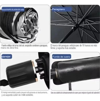 PARASOL PLEGABLE PROTECTOR SOLAR PARA AUTO - 5