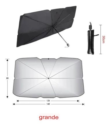 PARASOL PLEGABLE PROTECTOR SOLAR PARA AUTO - 6