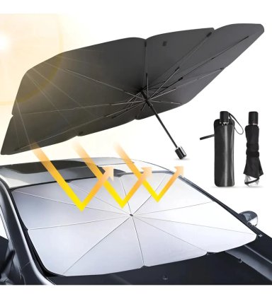 PARASOL CUBRE SOL PARA AUTO TIPO SOMBRILLA - 5