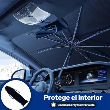 PARASOL CUBRE SOL PARA AUTO TIPO SOMBRILLA - 9