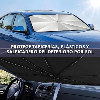 PARASOL PLEGABLE PARA AUTO, CUBRE SOL PARABRISAS - 6