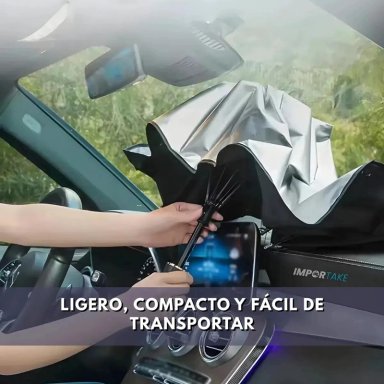 PARASOL PLEGABLE PARA AUTO, CUBRE SOL PARABRISAS - 7