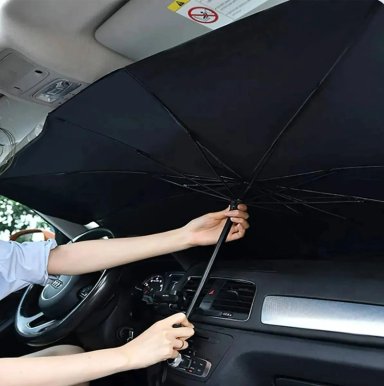 QUITASOL TIPO SOMBRILLA PARA AUTO CUBRE SOL - 7