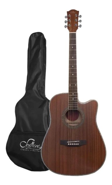 GUITARRA ELECTROACUSTICA 41 CON FUNDA MATTE - 1