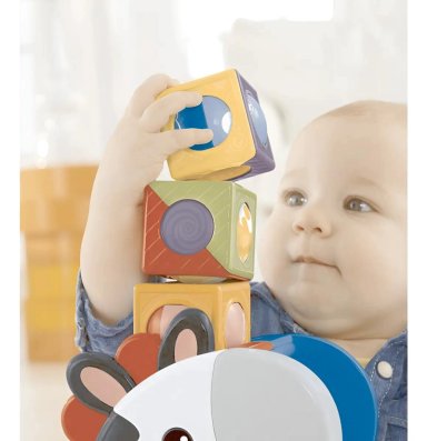 JUGUETE CEBRA BLOQUES DE ACTIVIDADES PARA BEBE S - 4