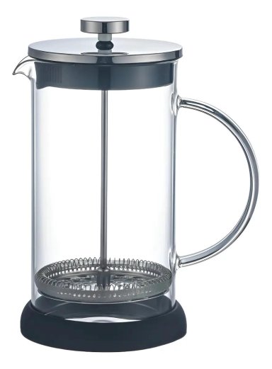 CAFETERA FRANCESA 1L VIDRIO Y FILTRO INOXIDABLE - 1
