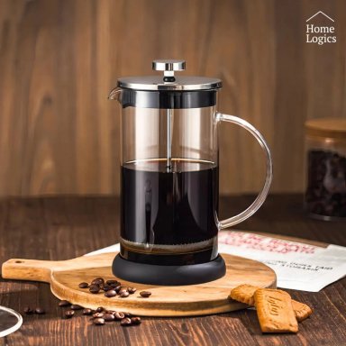 CAFETERA FRANCESA 1L VIDRIO Y FILTRO INOXIDABLE - 2