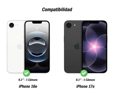 FUNDA CARCASA REFORZADA DELGADA PARA IPHONE 17E 16E - 1