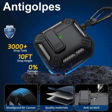 FUNDA PROTECTORA ANTIGOLPES PARA AIRPODS 4 - 2