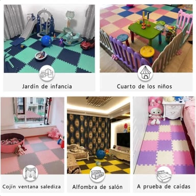PACK 8 ALFOMBRAS PUZZLE GOMA EVA ANTIGOLPES 60X60 - 5