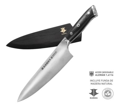 CUCHILLO CHEF 21CM ACERO INOX. MANGO G10 - 1