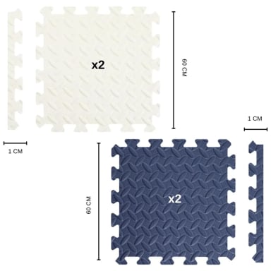 ALFOMBRA PUZZLE ANTIGOLPES GOMA EVA 4 PIEZAS - 3
