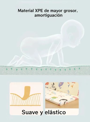 ALFOMBRA PLEGABLE ANTIGOLPES PARA BEBE S 1.5X1.8M - 4