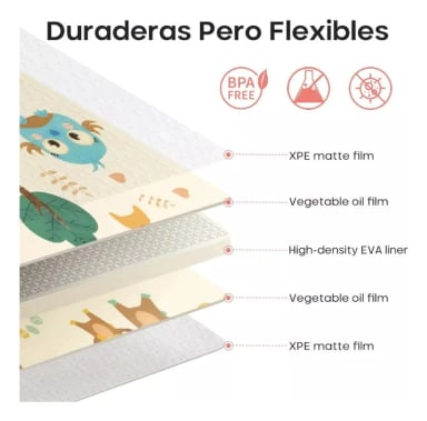 ALFOMBRA ANTIGOLPES PLEGABLE PARA NIÑOS 180X120CM - 5