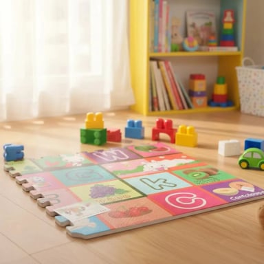 ALFOMBRA ANTIGOLPE PARA BEBE  60X60CM 4 PIEZAS - 1