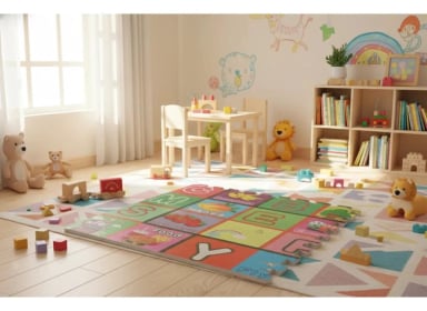 ALFOMBRA ANTIGOLPE PARA BEBE  60X60CM 4 PIEZAS - 3
