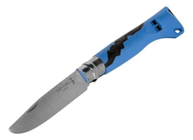 CUCHILLO DE ACERO INOXIDABLE PARA EXTERIORES AZUL - 3