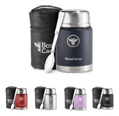 TERMO DE COMIDA 500 ML ACERO INOXIDABLE CON BOLSO - 1