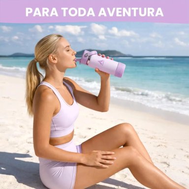 BOTELLA TERMO BOCA ANCHA 600 ML ACERO INOX - 3