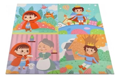 ALFOMBRA ANTIGOLPE PARA BEBE  60X60CM 4 PIEZAS - 1