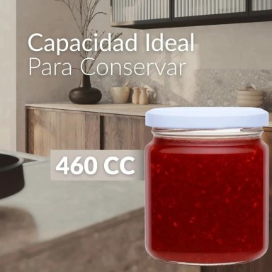 FRASCO CONSERVERO 460 CC TAPA METALICA PACK 24 - 3