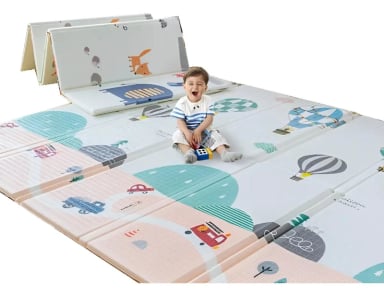 ALFOMBRA PLEGABLE ANTIGOLPES PARA BEBE S Y NIÑOS 200X180CM - 1