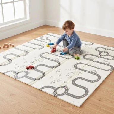 ALFOMBRA ANTIGOLPES BEBE  REVERSIBLE PLEGABLE 200X180 - 3