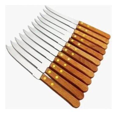 CUCHILLO DE ASADO SERRUCHO ACERO INOXIDABLE - 1