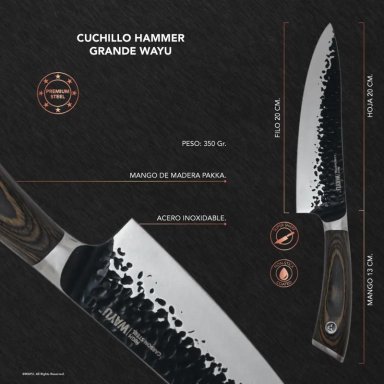 CUCHILLO GRANDE PARA COCINA Y ASADO - 5