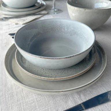 SET VAJILLA 24 PIEZAS CERAMICA GRIS OSLO - 5