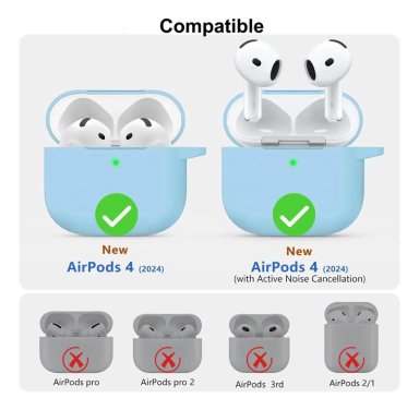 FUNDA SILICONA PROTECTOR 360° PARA AIRPODS 4 - 2