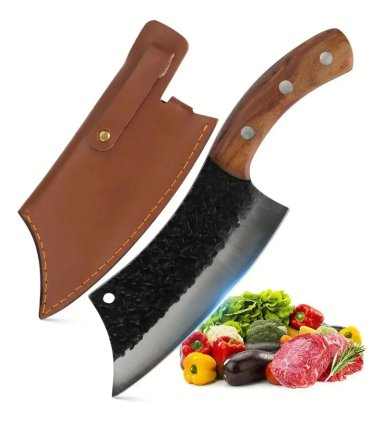 CUCHILLO CHEF PROFESIONAL ACERO FORJADO MANO - 1