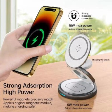 CARGADOR INALAMBRICO 15W PARA IPHONE Y AIRPODS - 5