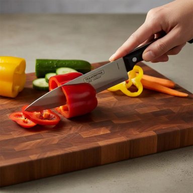 CUCHILLO DE COCINA MEDIO GOLPE 20 CM Y PUNTILLA - 1