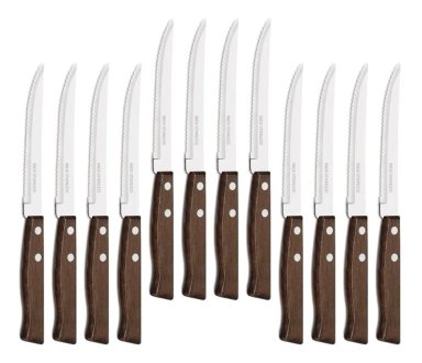PACK 12 CUCHILLOS ACERO INOXIDABLE PARA ASADO - 5