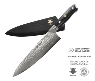 CUCHILLO CHEF 21CM ACERO DAMASCO 67 CAPAS - 1