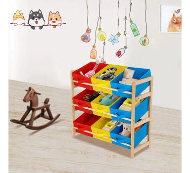 ORGANIZADOR DE JUGUETES MULTICOLOR 65X30X60CM - 5