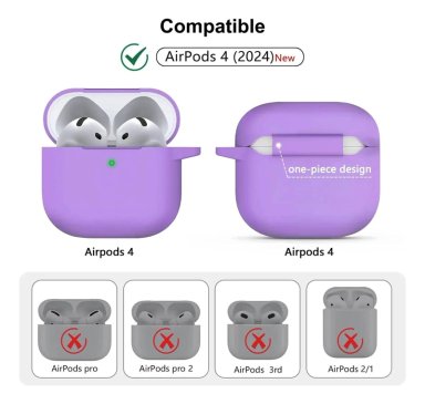 FUNDA SILICONA PROTECTOR 360° PARA AIRPODS 4 - 2