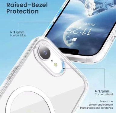 CARCASA TRANSPARENTE CON MAGSAFE PARA IPHONE 17E Y LAMINA - 2
