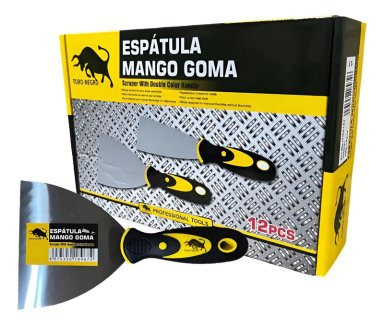 ESPATULA MANGO GOMA 4' PACK 12 UNIDADES - 2