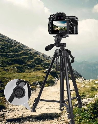 TRIPODE PROFESIONAL PARA CAMARA 360° COLOR NEGRO - 5
