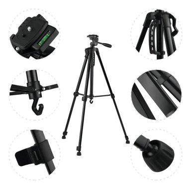 TRIPODE PROFESIONAL PARA CAMARA CON NIVEL Y MANIVELA - 3