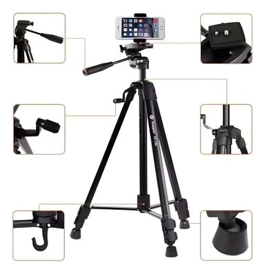TRIPODE PROFESIONAL PARA CAMARA CON NIVEL Y MANIVELA - 4