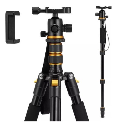 TRIPODE PROFESIONAL PARA CAMARA Y CELULAR CON CABEZAL 666 - 2