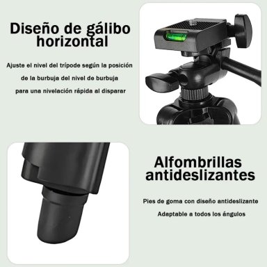 TRIPODE PROFESIONAL PARA CAMARA Y CELULAR - 4