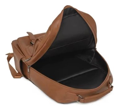 MOCHILA DE CUERO IMPERMEABLE LISA - 5