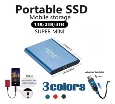 DISCO DURO EXTERNO SSD 2TB USB TIPO C - 3